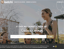 Tablet Screenshot of leetchi.com